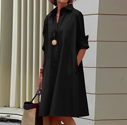 Montarello Belted Button-Front Women's Shirt Dress