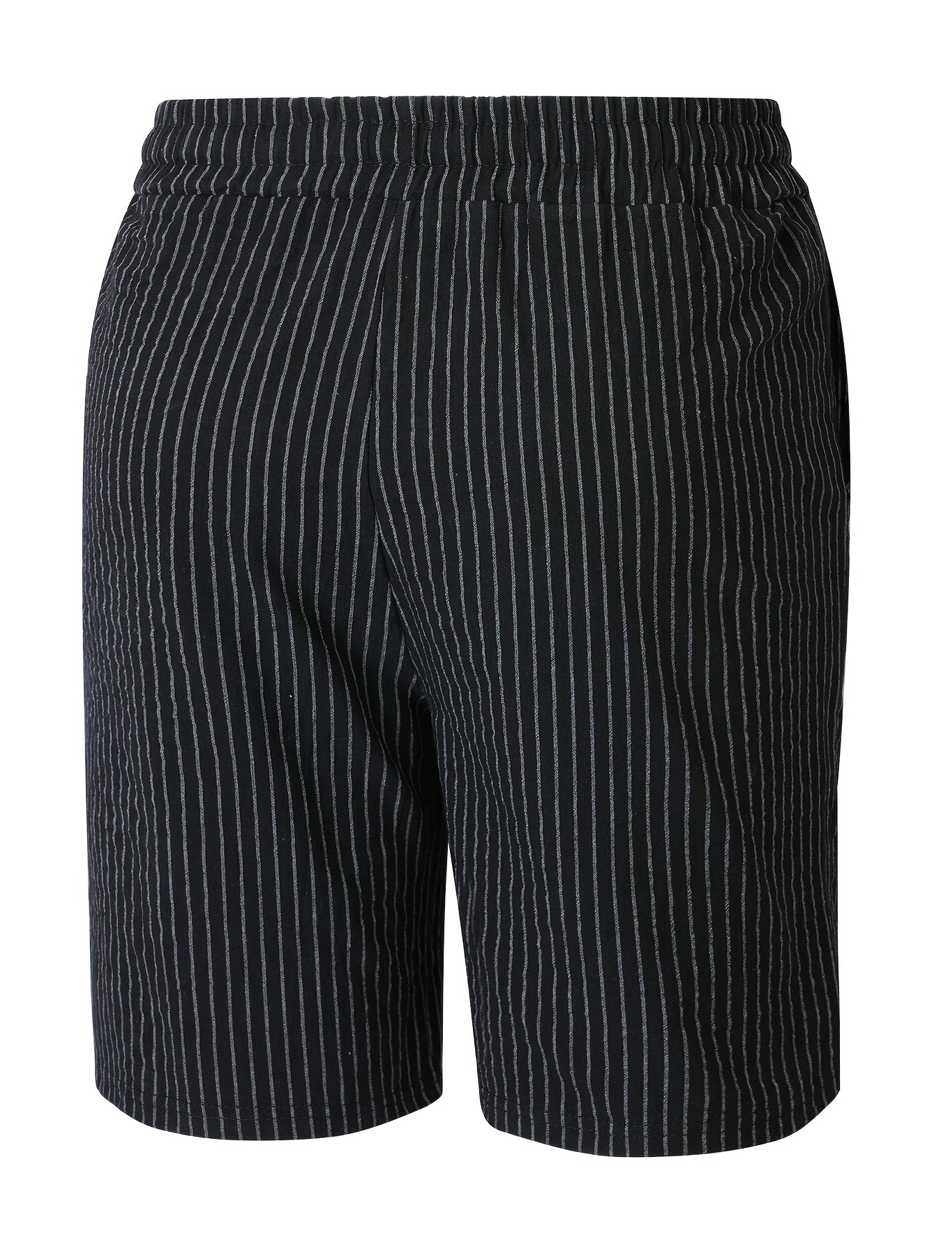 Montarello Striped Men's Linen-Look Shorts