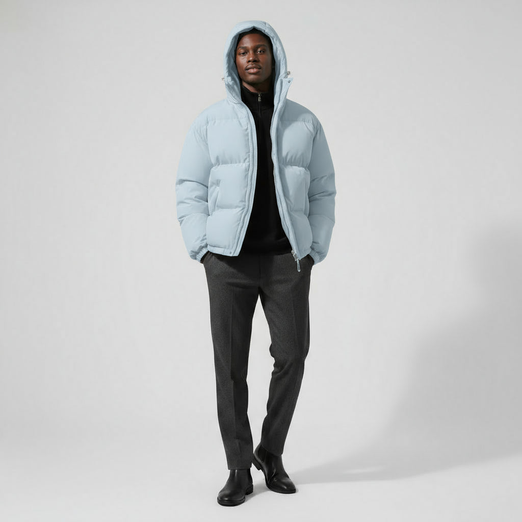 Montarello Men’s Quilted Puffer Winter Jacket