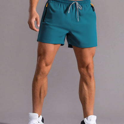 Montarello Men's Gym Shorts with Zip Pockets
