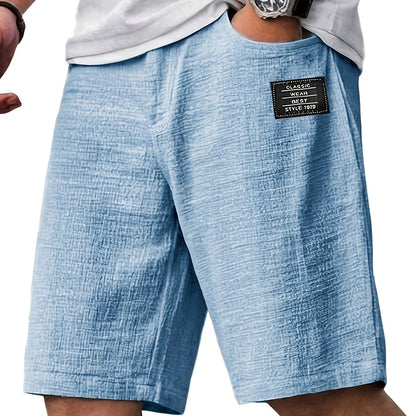Montarello Men’s Textured Relaxed Summer Shorts