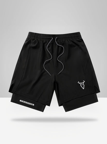 Montarello 2-in-1 Men's Athletic Training Shorts