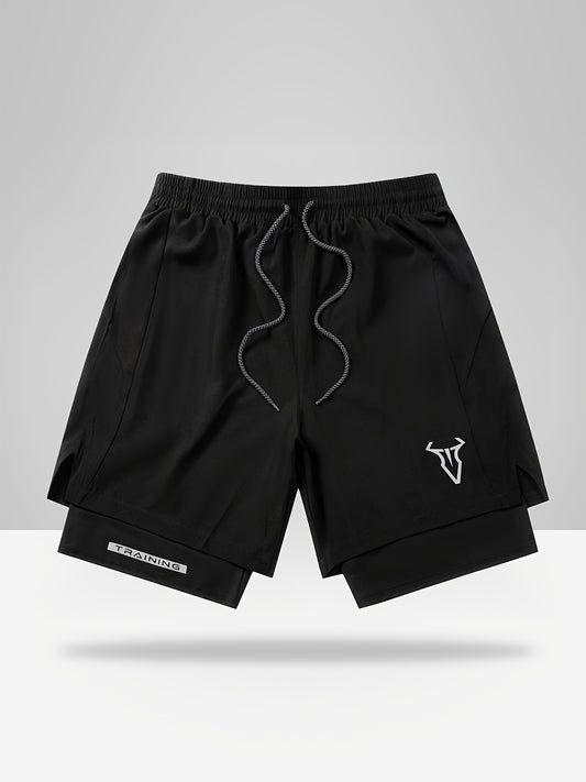 Montarello 2-in-1 Men's Athletic Training Shorts