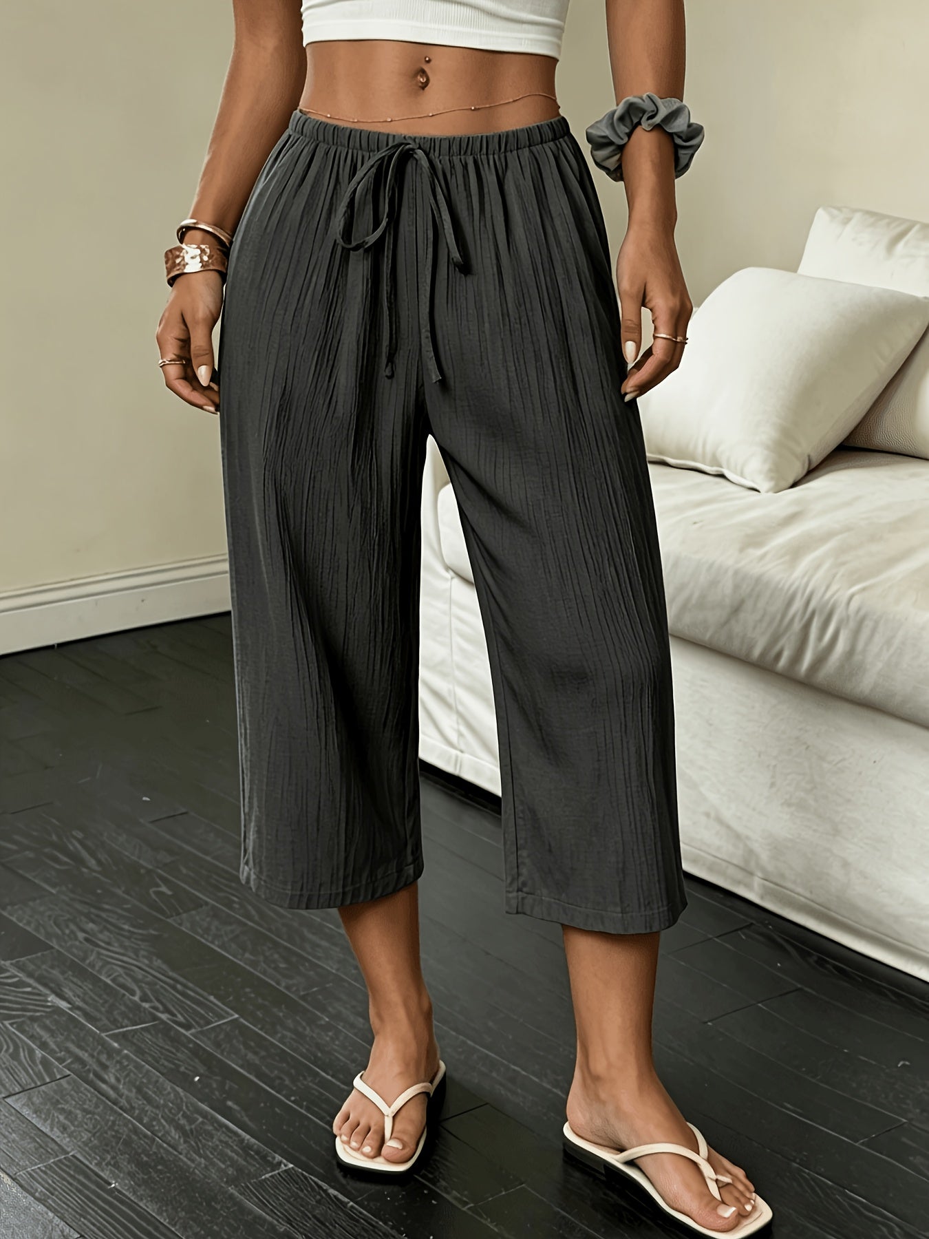 Montarello Wide-Leg Women's Cropped Trousers