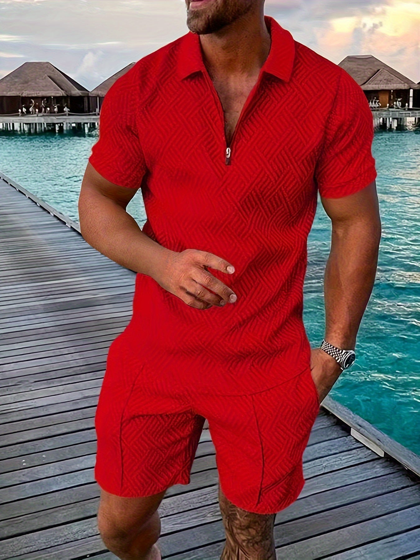 Montarello Men's Shirt & Shorts Set