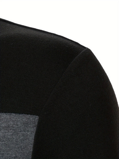 Montarello Men's Quarter-Zip Polo Long Sleeve