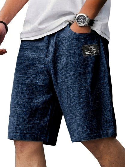 Montarello Men’s Textured Relaxed Summer Shorts