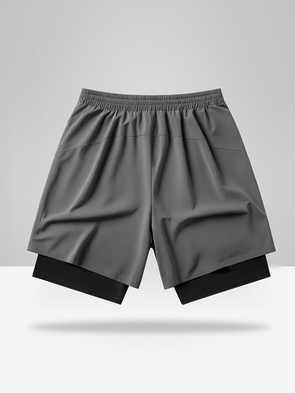 Montarello 2-in-1 Men's Athletic Training Shorts