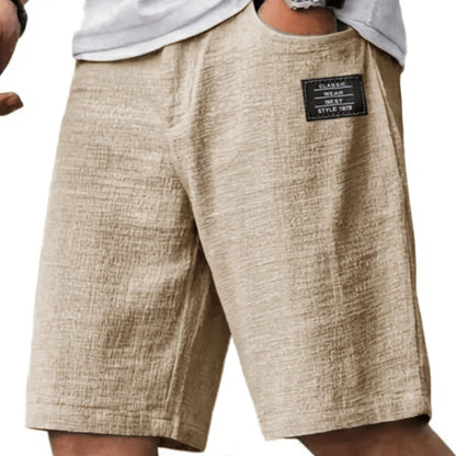 Montarello Men’s Textured Relaxed Summer Shorts