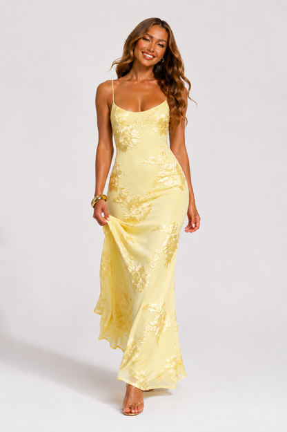Montarello Women's Floral Corset Maxi Dress – Wedding Guest Style