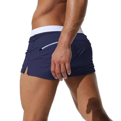 Montarello Men's Swim Trunks Quick-Dry Drawstring