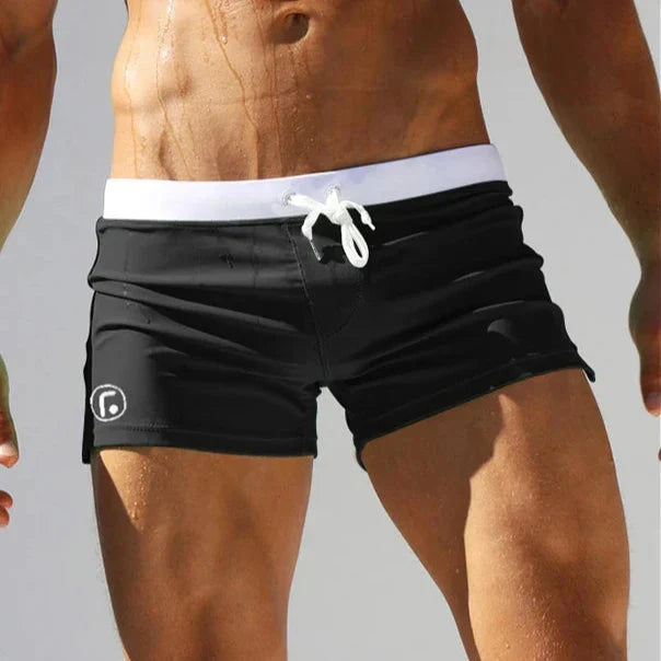 Montarello Men's Swim Trunks Quick-Dry Drawstring