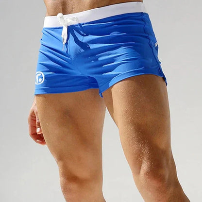 Montarello Men's Swim Trunks Quick-Dry Drawstring