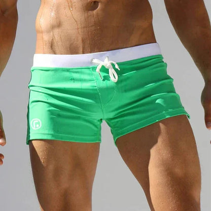 Montarello Men's Swim Trunks Quick-Dry Drawstring