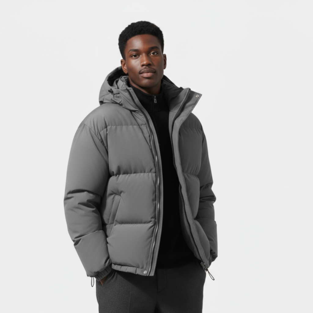 Montarello Men’s Quilted Puffer Winter Jacket