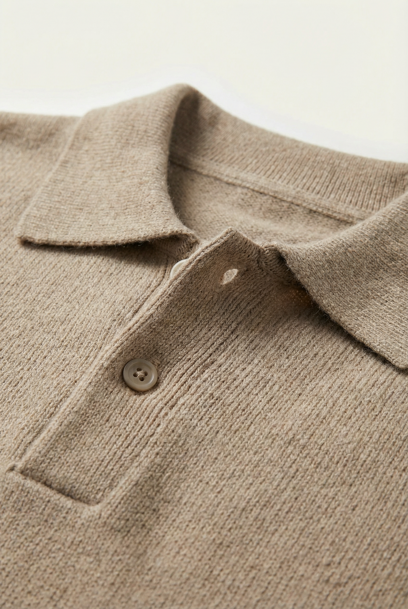 Montarello Men's Polo Jumper Knitted Textured Relaxed Fit