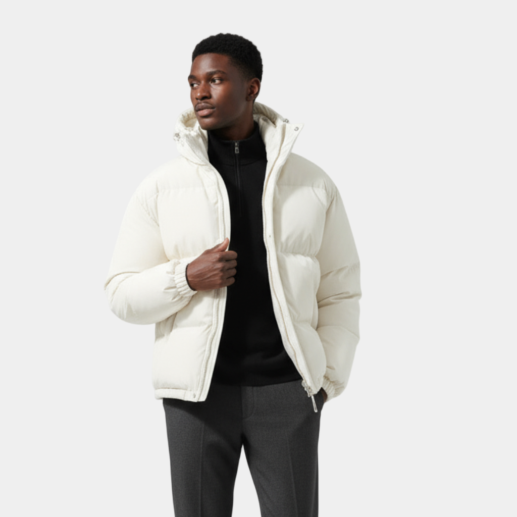 Montarello Men’s Quilted Puffer Winter Jacket