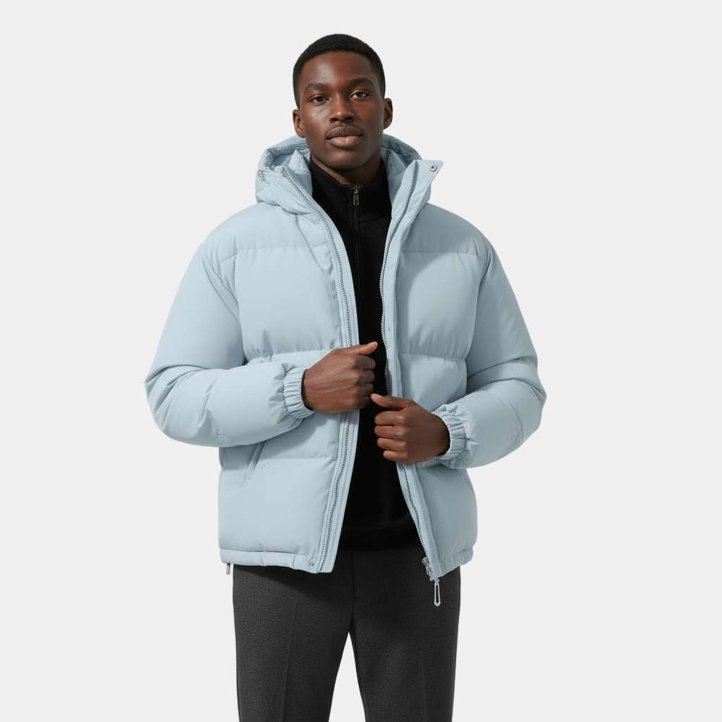 Montarello Men’s Quilted Puffer Winter Jacket