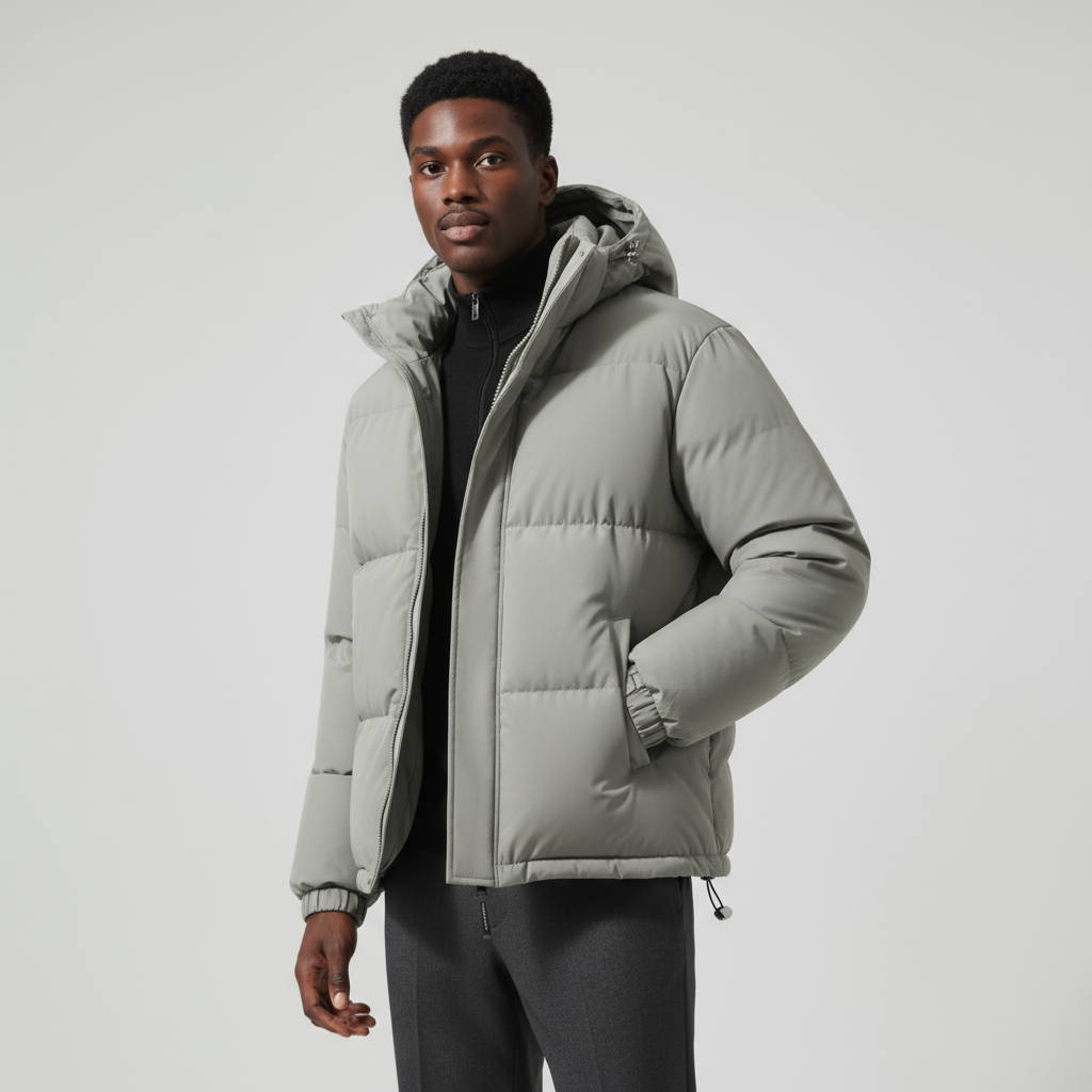 Montarello Men’s Quilted Puffer Winter Jacket