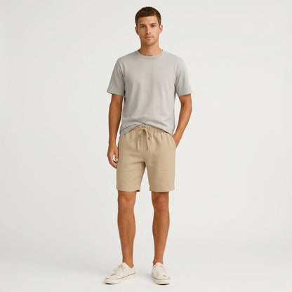 Montarello Men's Linen-Look Summer Shorts