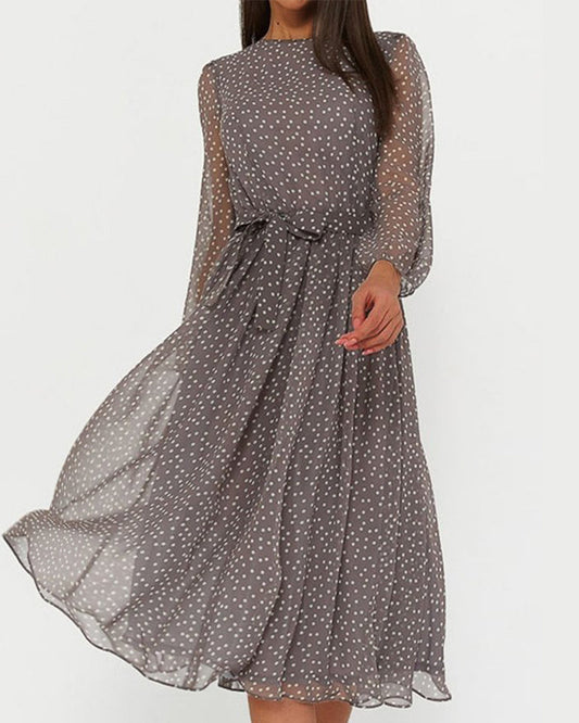 Montarello Polka Dot A-Line Dress