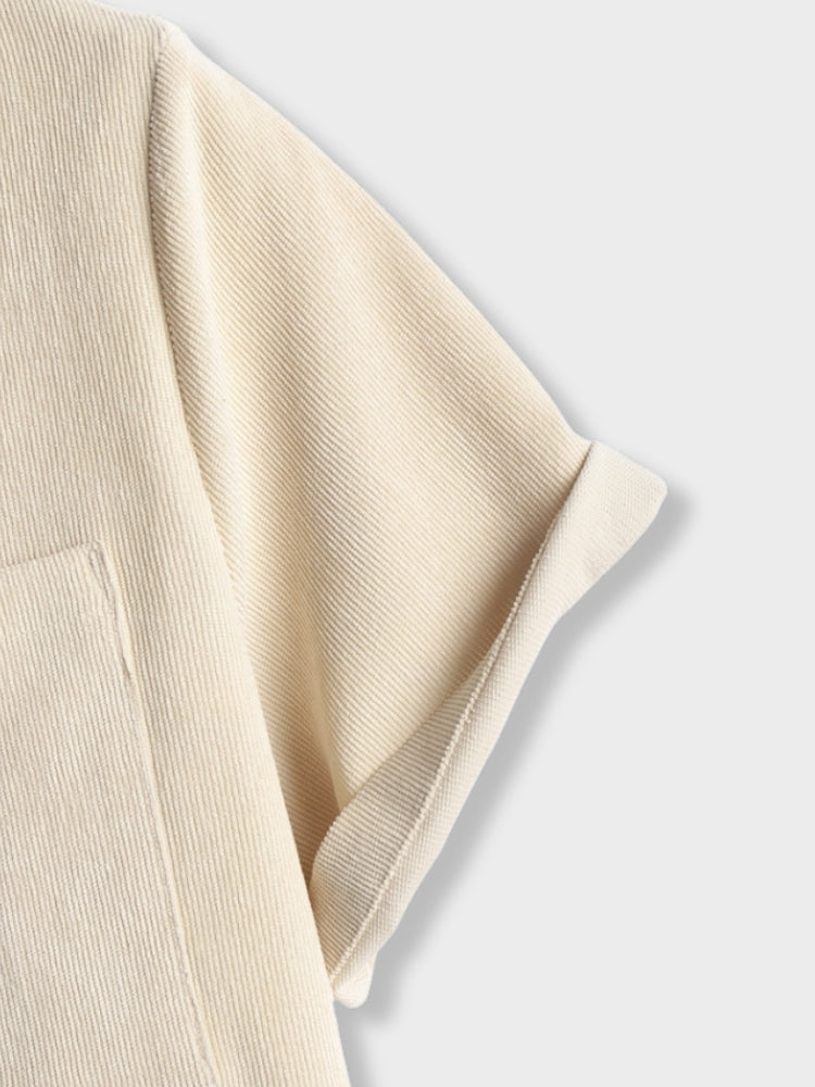 Montarello Linen-Look Men's 2-Piece Shirt & Shorts Set