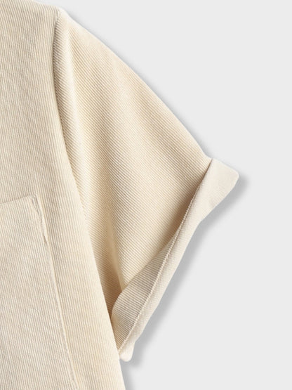 Montarello Linen-Look Men's 2-Piece Shirt & Shorts Set
