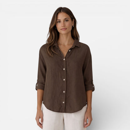 Montarello Women's Linen-Look Shirt