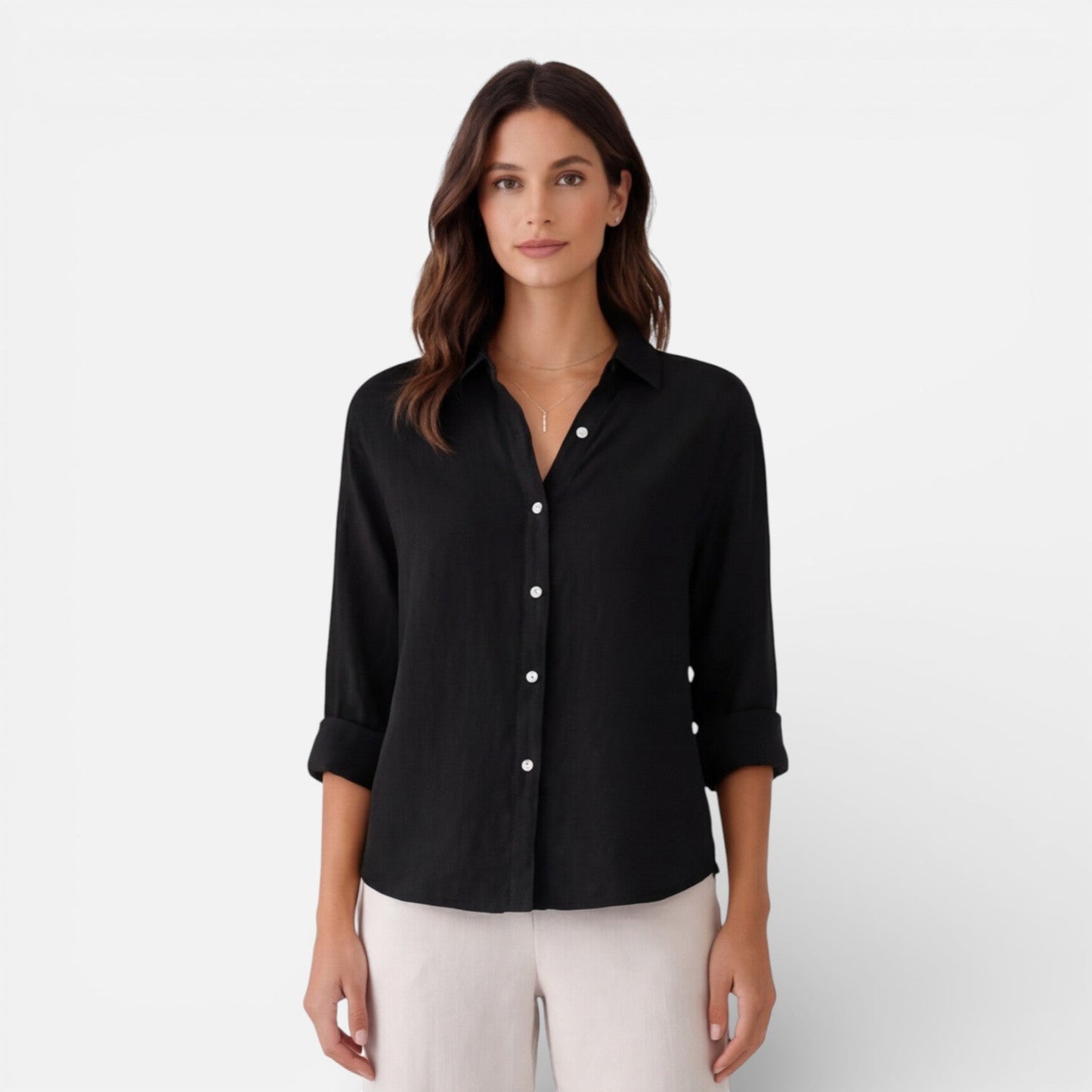 Montarello Women's Linen-Look Shirt