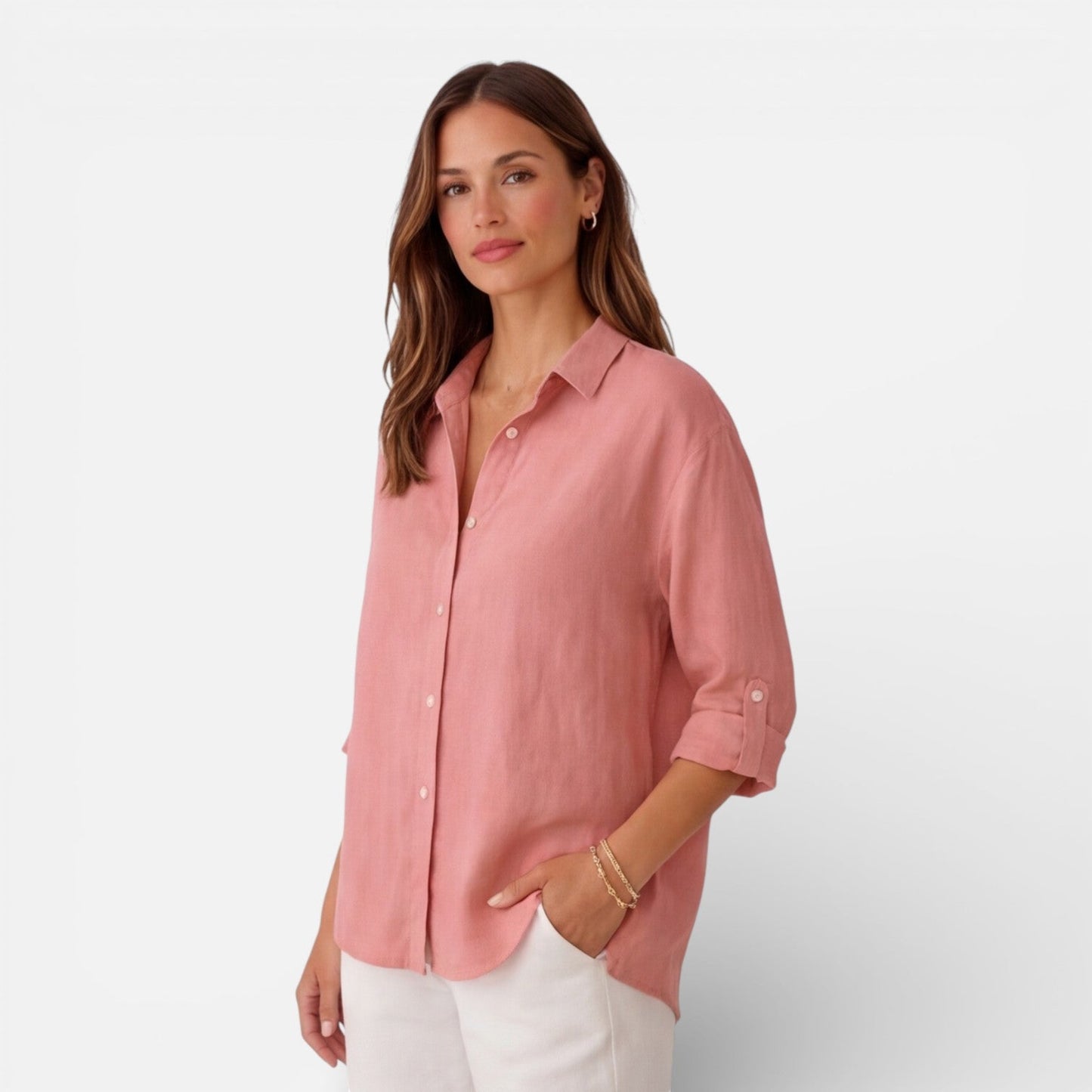 Montarello Women's Linen-Look Shirt