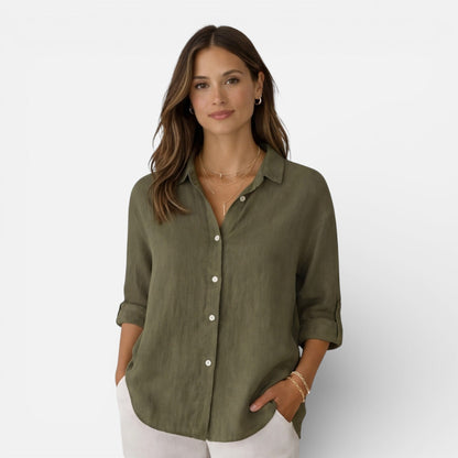 Montarello Women's Linen-Look Shirt