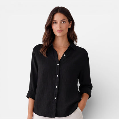 Montarello Women's Linen-Look Shirt