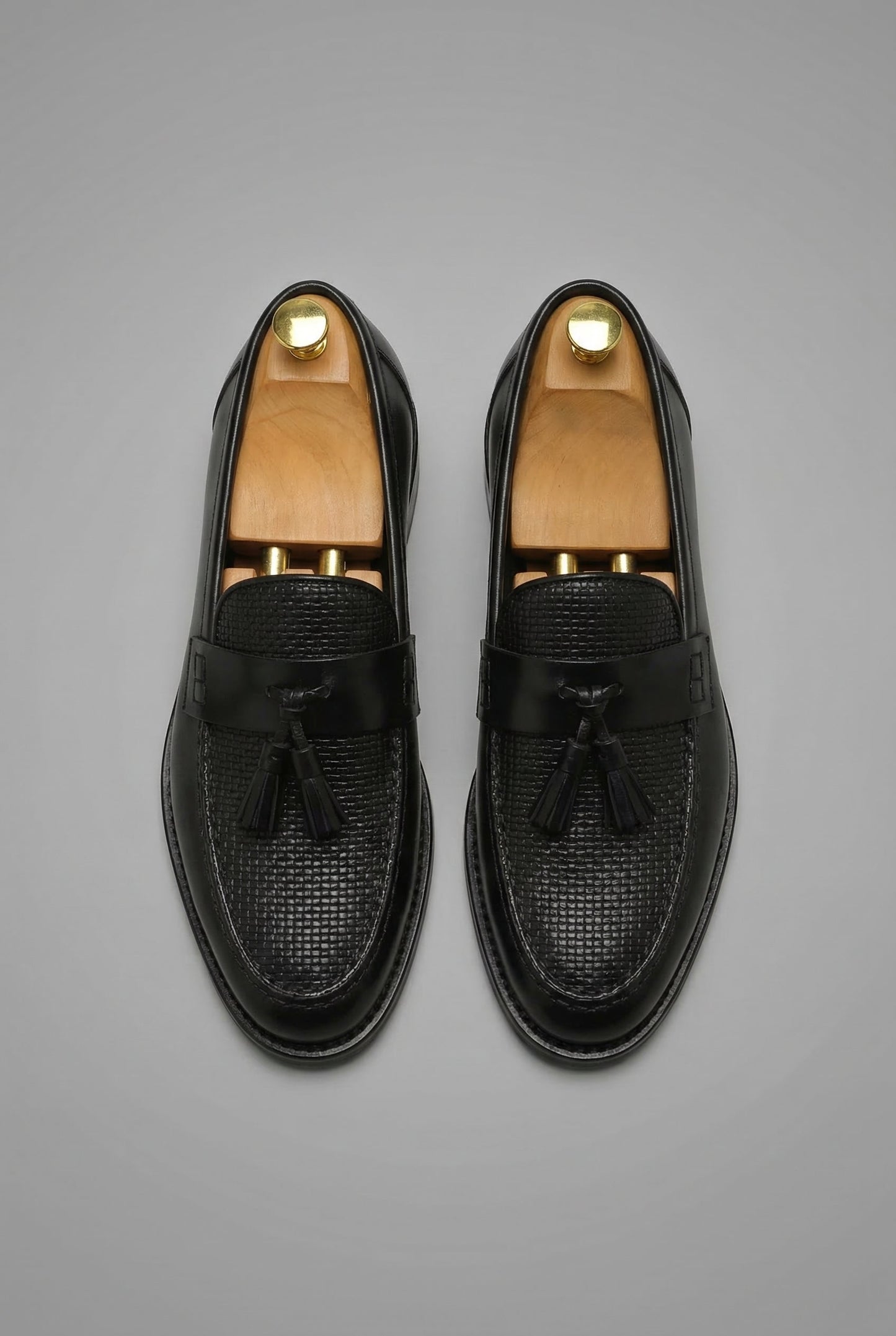 Montarello Men's Woven Tassel Slip-On Loafers
