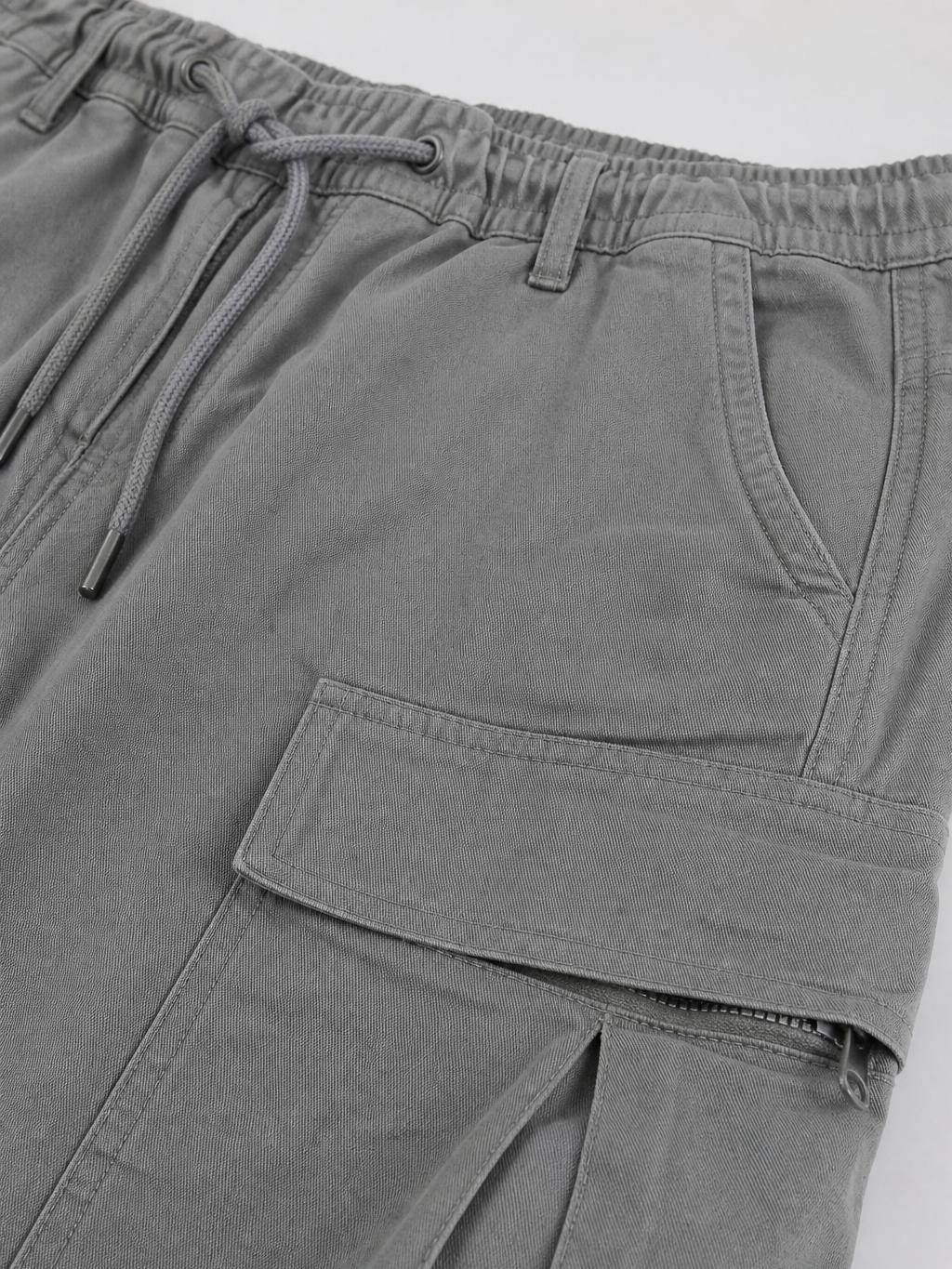 Montarello Men's Cargo Trousers with Drawstring Waist