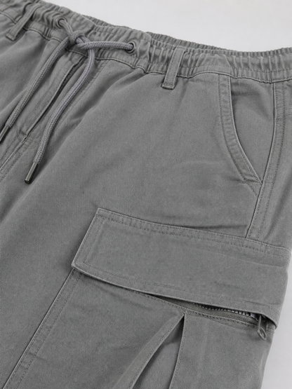 Montarello Men's Cargo Trousers with Drawstring Waist