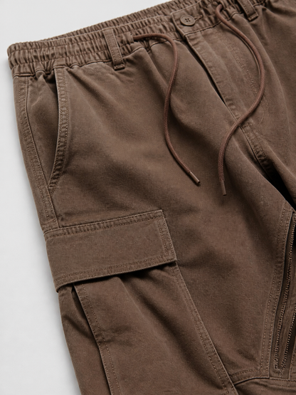 Montarello Men's Cargo Trousers with Drawstring Waist
