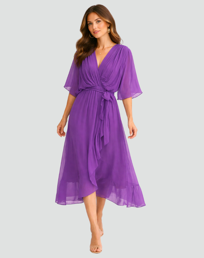 Montarello Women's Wrap Midi Dress