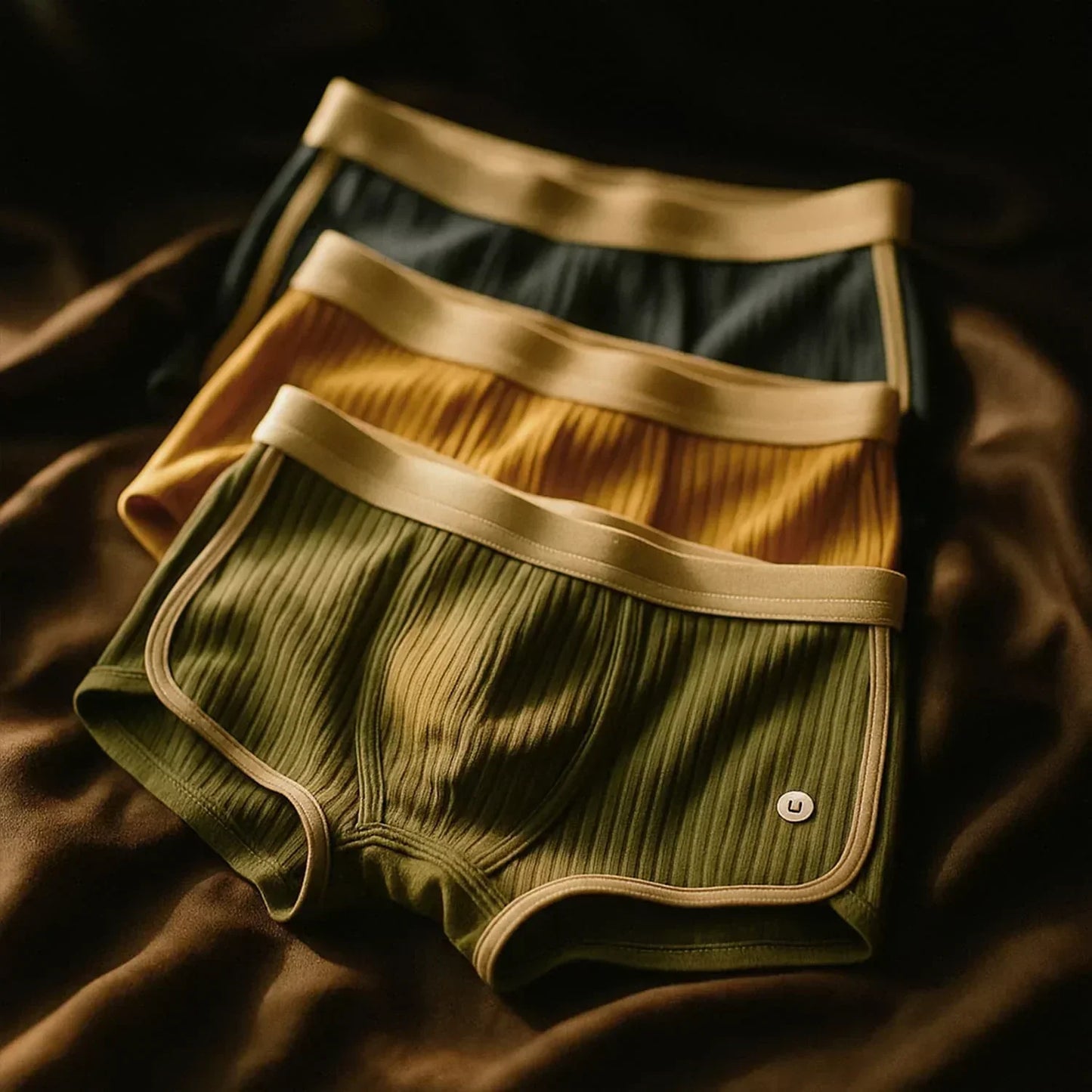 Montarello Men's Ribbed Boxer Shorts 3-Pack