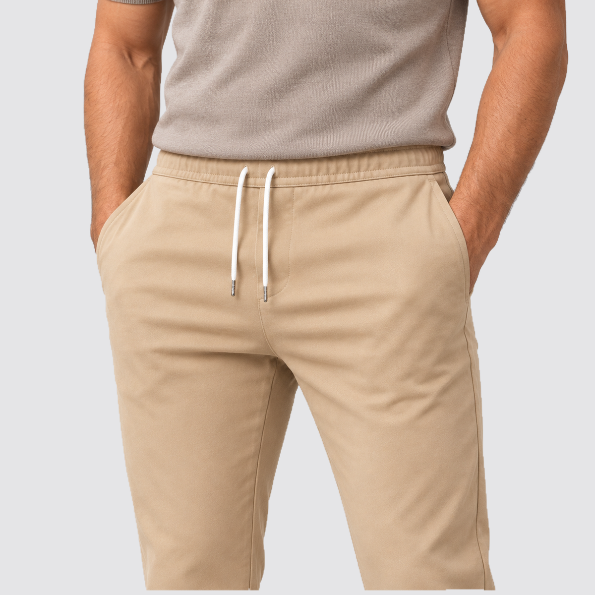 Montarello drawstring trousers - Beige - waist