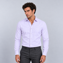 Montarello Men's Wrinkle-Free Formal Shirt – Light Purple – front