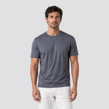 Montarello Men's Ice Silk Lightweight Cooling Crew Neck T-Shirt