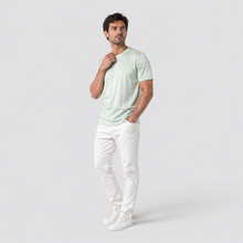 Montarello Men's Ice Silk Lightweight Cooling Crew Neck T-Shirt
