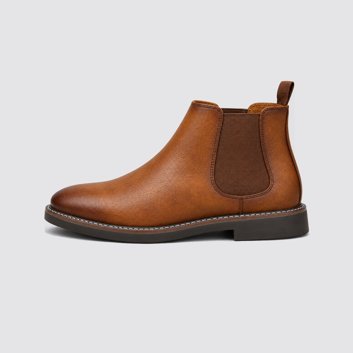 Brow Chelsea boot side profile