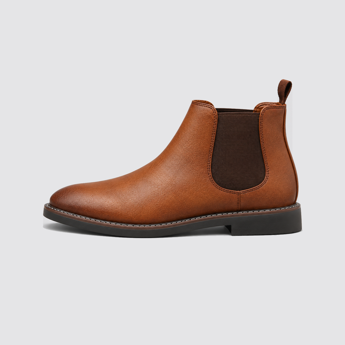Brown Chelsea boot side profile