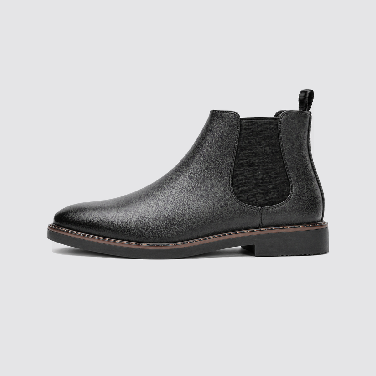 Grey Chelsea boot side profile
