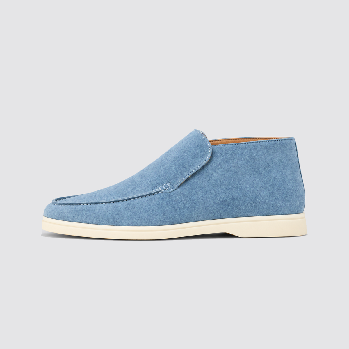 Ocean suede ankle boot side profile