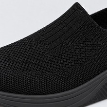 Montarello Women's Slip-On Trainers with Knitted Upper — Black — product detail