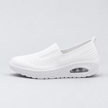 Montarello Women's Slip-On Trainers with Knitted Upper — White — side view