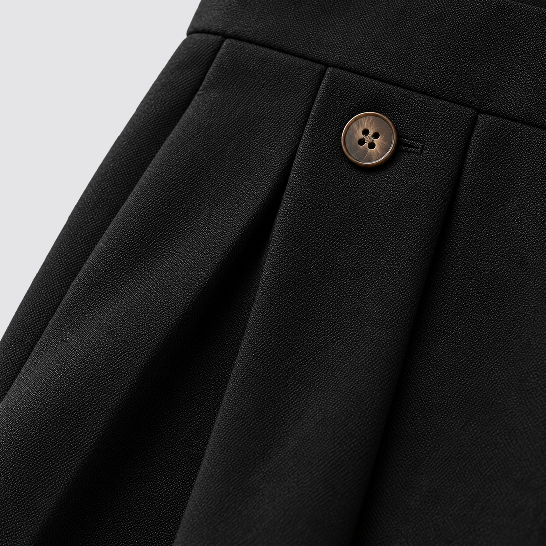 Montarello wide leg trousers - Black - fabric close-up