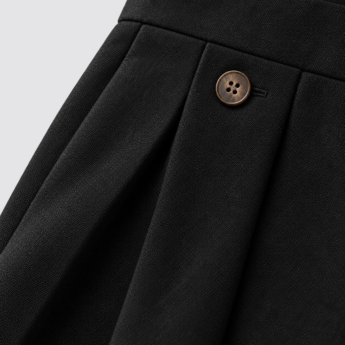 Montarello wide leg trousers - Black - fabric close-up
